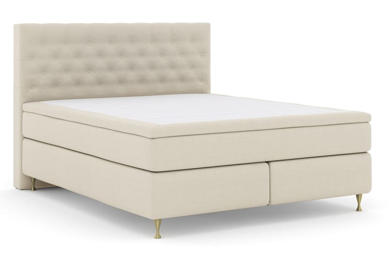 Select No 5 Komplet Sengepakke 180x200 Fast Latex - Beige/Guld - Møbler - Senge - Komplet sengepakke