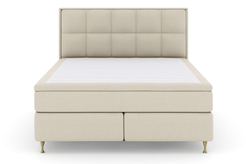 Select No 5 Komplet Sengepakke 180x200 Fast/Medium Latex - Beige/Guld - Møbler - Senge - Komplet sengepakke