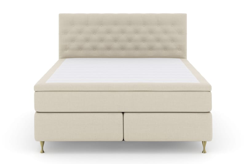 Select No 5 Komplet Sengepakke 210x210 Fast/Medium Latex - Beige/Guld - Møbler - Senge - Komplet sengepakke