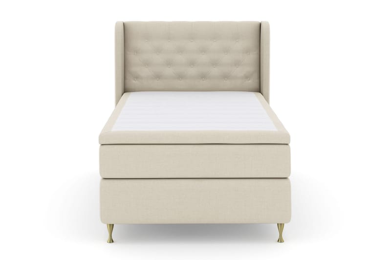 Select No 6 Komplet Sengepakke 120x200 Medium Memory/Pocket - Beige/Guld - Møbler - Senge - Komplet sengepakke