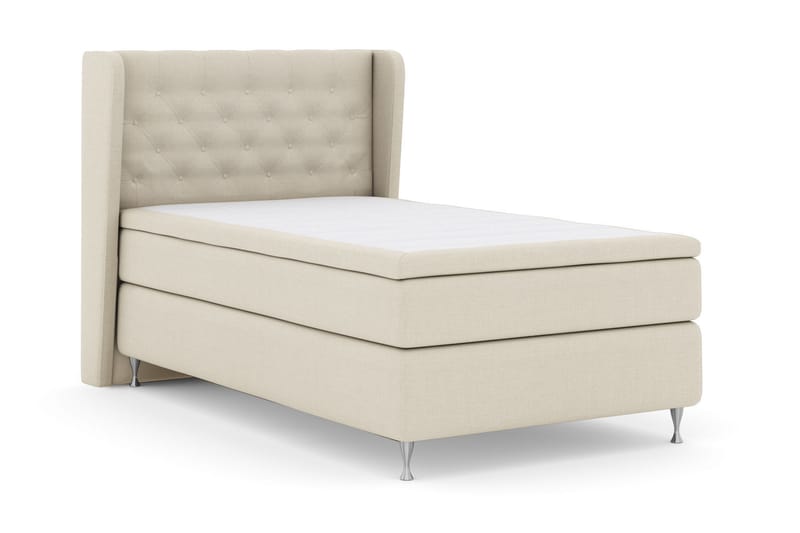 Select No 6 Komplet Sengepakke 120x200 Medium Memory/Pocket - Beige/Sølv - Møbler - Senge - Komplet sengepakke