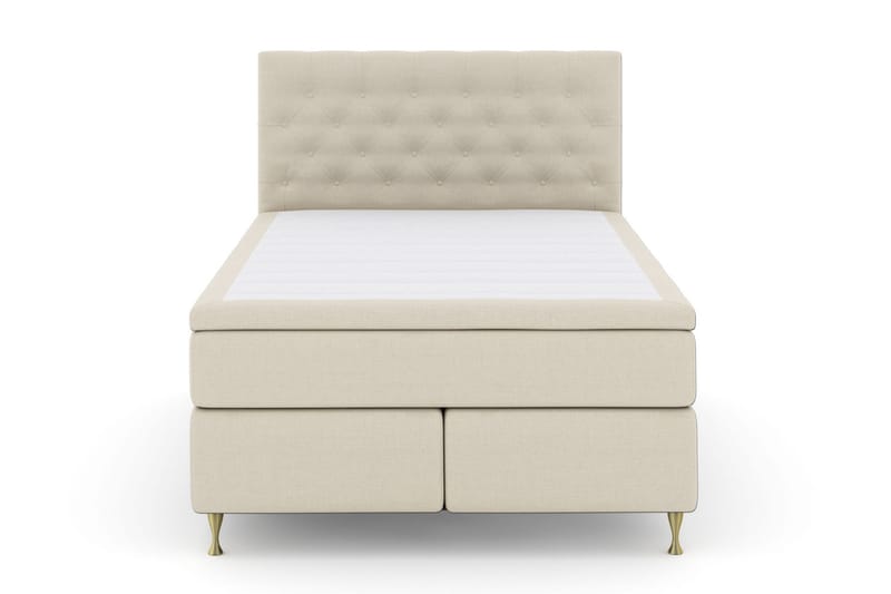 Select No 6 Komplet Sengepakke 140x200 F/M Memory/Pocket - Beige/Guld - Møbler - Senge - Komplet sengepakke