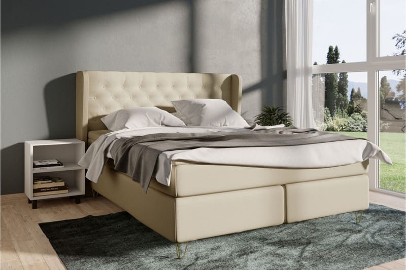 Select No 6 Komplet Sengepakke 140x200 Medium Latex/Memory - Beige/Sølv - Møbler - Senge - Komplet sengepakke