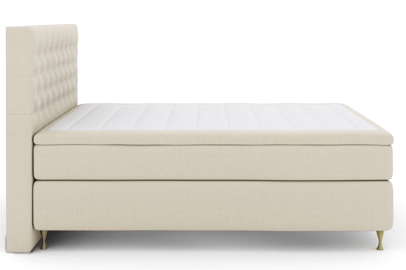 Select No 6 Komplet Sengepakke 210x210 Fast Latex/Memory - Beige/Guld - Møbler - Senge - Komplet sengepakke