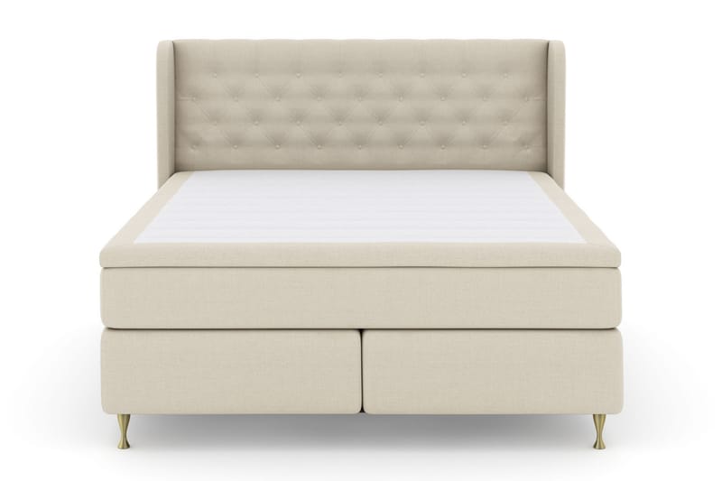 Select No 6 Komplet Sengepakke 210x210 Fast Latex/Memory - Beige/Guld - Møbler - Senge - Komplet sengepakke