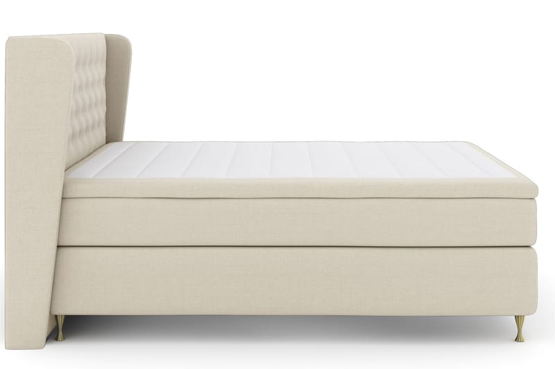 Select No 6 Komplet Sengepakke 210x210 Fast Latex/Memory - Beige/Guld - Møbler - Senge - Komplet sengepakke