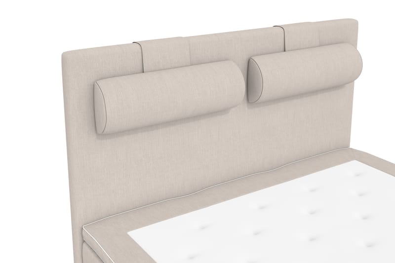 Superior Lyx Komplet Sengepakke 120 cm Beige - Egetræsben - Møbler - Senge - Komplet sengepakke