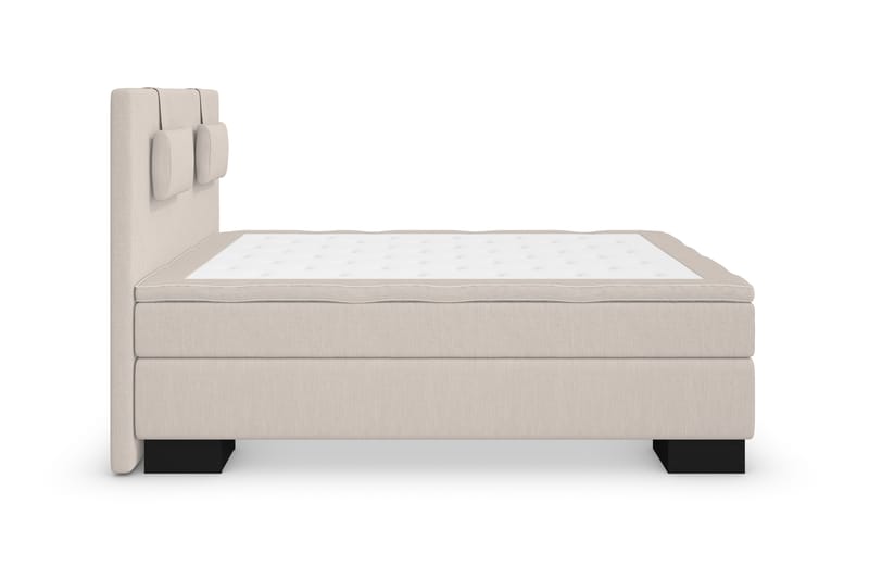 Superior Lyx Komplet Sengepakke 120 cm Beige - Sort Sokkel - Møbler - Senge - Komplet sengepakke