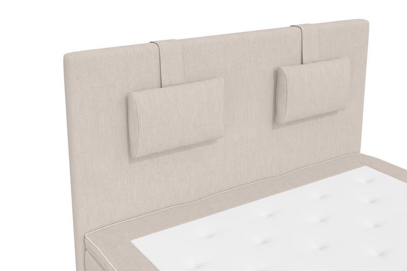 Superior Lyx Komplet Sengepakke 120 cm Beige - Sort Sokkel - Møbler - Senge - Komplet sengepakke