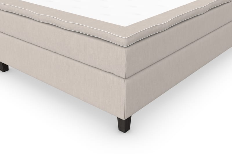 Superior Lyx Komplet Sengepakke 120 cm Beige - Sorte Ben - Møbler - Senge - Komplet sengepakke