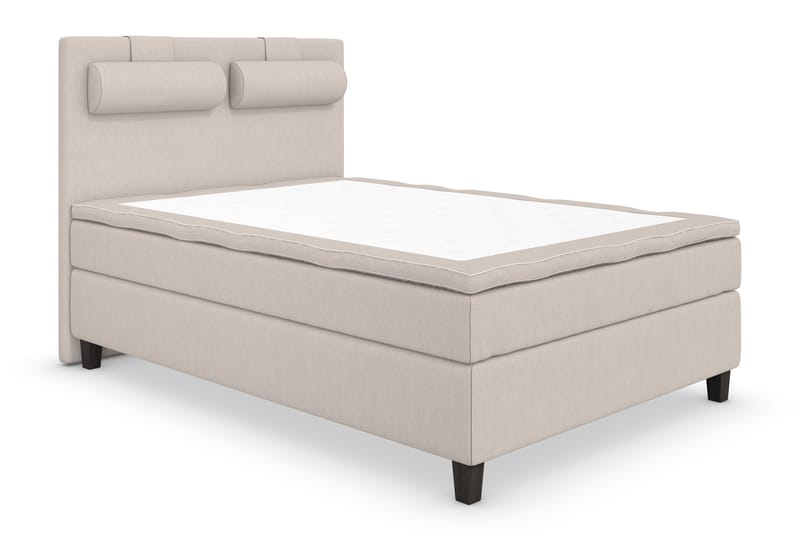 Superior Lyx Komplet Sengepakke 120 cm Beige - Sorte Ben - Møbler - Senge - Komplet sengepakke