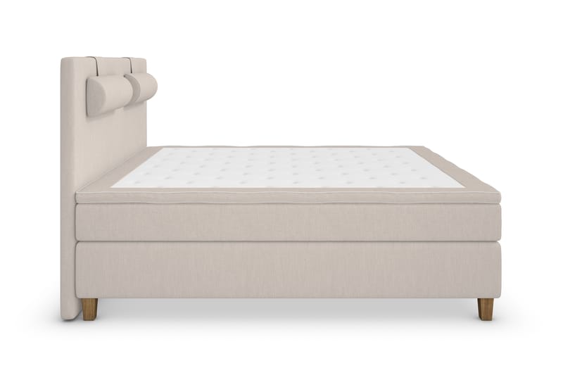 Superior Lyx Komplet Sengepakke 160 cm Beige - Egetræsben - Møbler - Senge - Komplet sengepakke