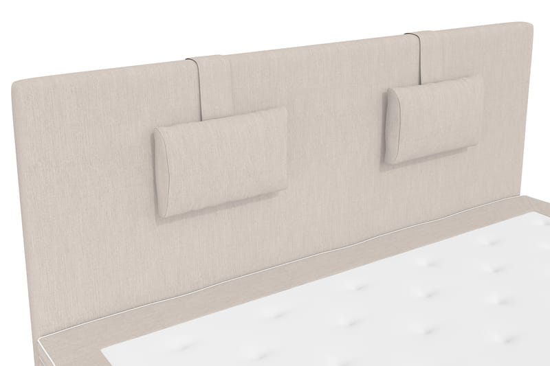 Superior Lyx Komplet Sengepakke 160 cm Beige - Sølv Ben - Møbler - Senge - Komplet sengepakke