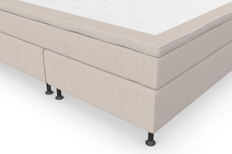 Superior Lyx Komplet Sengepakke 160 cm Beige - Sølv Ben - Møbler - Senge - Komplet sengepakke