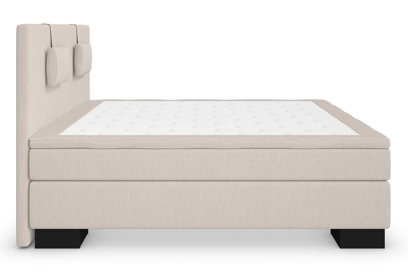 Superior Lyx Komplet Sengepakke 160 cm Beige - Sort Sokkel - Møbler - Senge - Komplet sengepakke