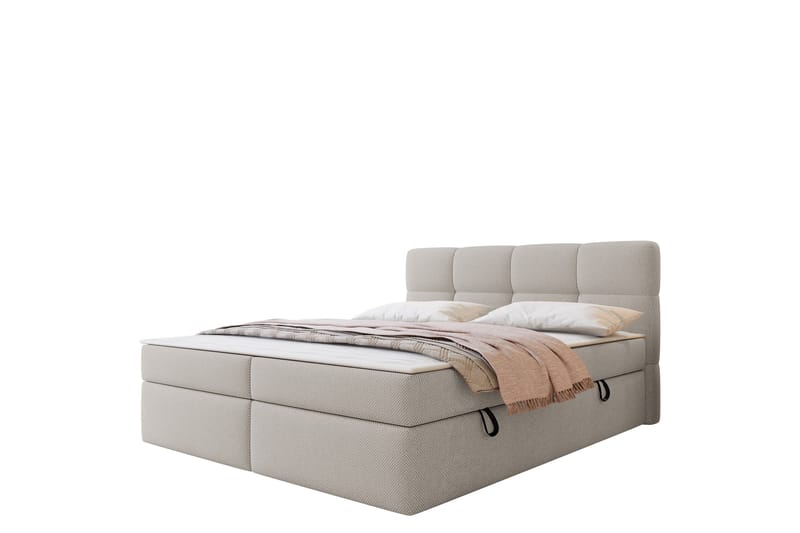 Leckersbo Sengpakke Kontinentalseng 180x200 cm - Beige - Møbler - Senge - Komplet sengepakke