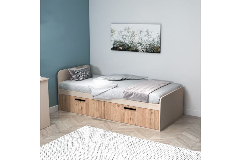 Newra Sengestel 91x194 cm - Beige - Møbler - Senge - Sengeramme & sengestel