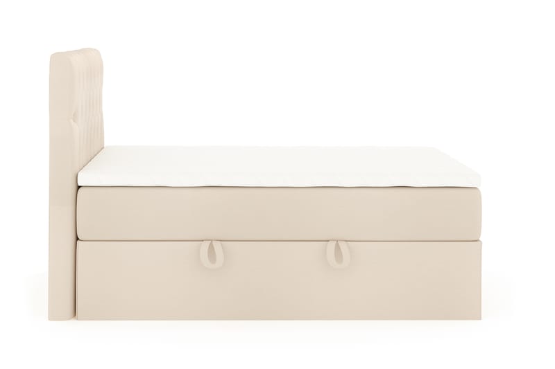 Boxy Box Bed 140x200 cm Seng med Opbevaring - Beige - Møbler - Senge - Seng med opbevaring