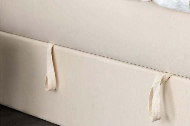 Boxy Box Bed 160x200 cm Seng med Opbevaring - Beige - Dobbeltseng med opbevaring - Seng med opbevaring - Dobbeltsenge