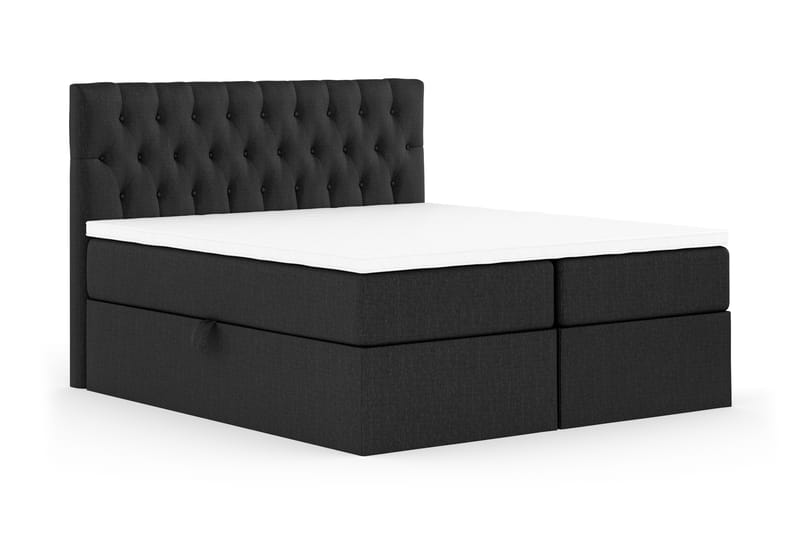 Boxy Box Bed 160x200 cm Seng med Opbevaring - Sort - Dobbeltseng med opbevaring - Seng med opbevaring - Dobbeltsenge