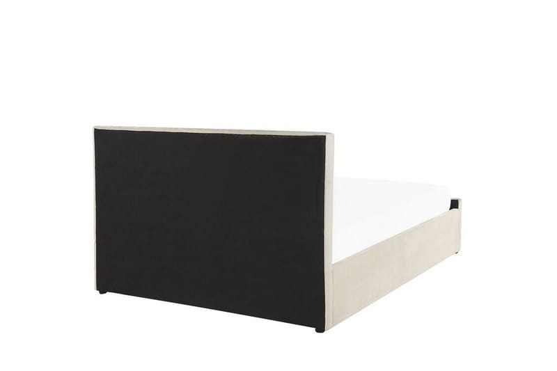 Saleux Opbevaringsseng 140x200 cm - Velour/Beige - Møbler - Senge - Seng med opbevaring