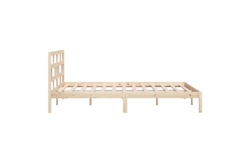 sengeramme 180x200 cm Super King massivt træ - Brun - Møbler - Senge - Sengeramme & sengestel