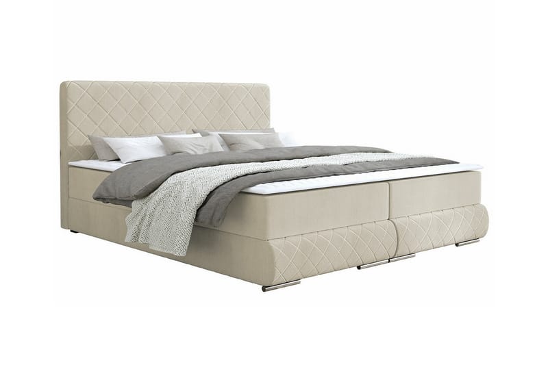 Abbeyfield Sengeramme 140x200 cm - Beige - Møbler - Senge - Sengeramme & sengestel