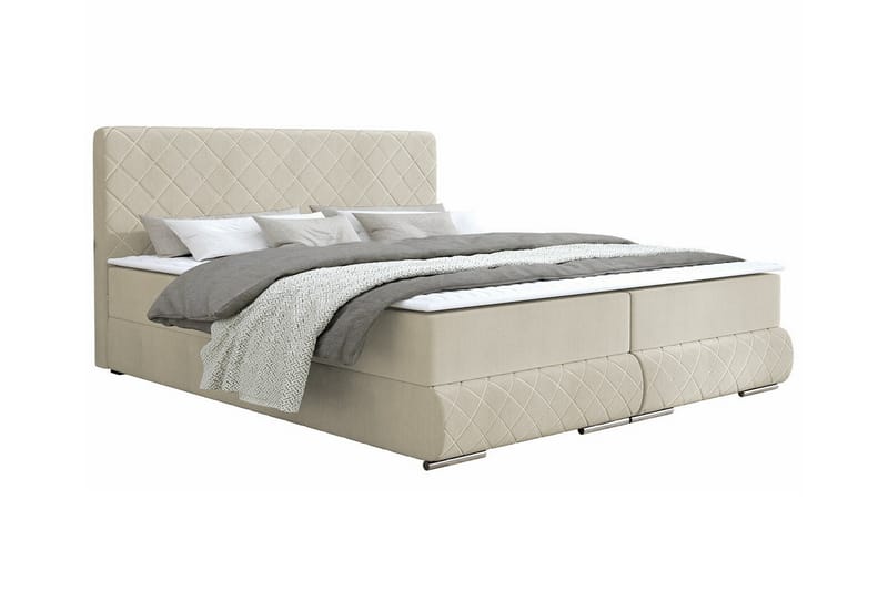 Abbeyfield Sengeramme 160x200 cm - Beige - Møbler - Senge - Sengeramme & sengestel