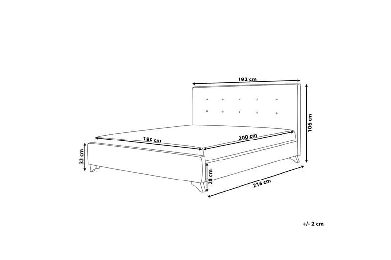 Ambassadør Dobbelt seng 180 | 200 cm - Sort - Møbler - Senge - Sengeramme & sengestel