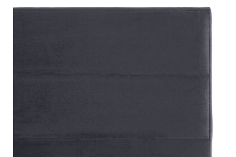 Badrou Seng 140x200 cm - Grå/Velour - Sengeramme & sengestel