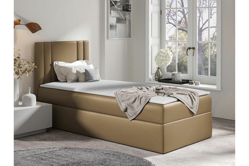 Betvallen Sengeramme 100x200 cm - Beige - Møbler - Senge - Sengeramme & sengestel