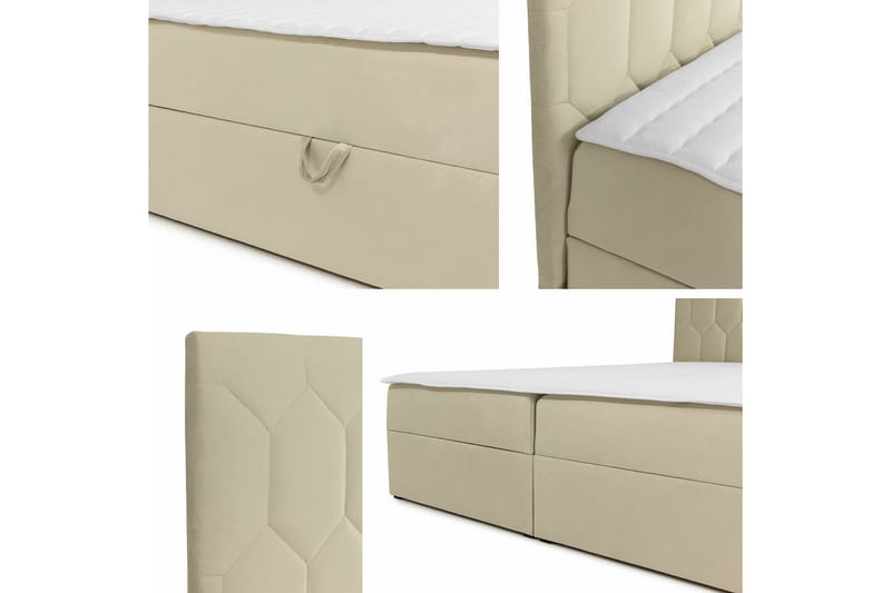 Boisdale Sengeramme 140x200 cm - Beige - Møbler - Senge - Sengeramme & sengestel