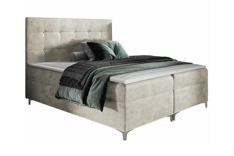 Boisdale Sengeramme 200x200 cm - Beige - Møbler - Senge - Sengeramme & sengestel