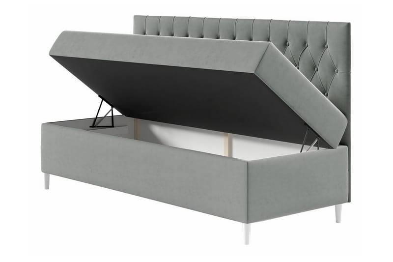 Boisdale Sengeramme 80x200 cm - Beige/Hvid - Møbler - Senge - Sengeramme & sengestel