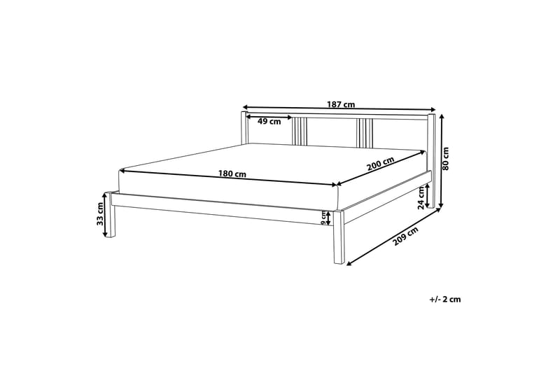 Newbegin kontinentalseng 180x200 - Hvid - Møbler - Senge - Sengeramme & sengestel