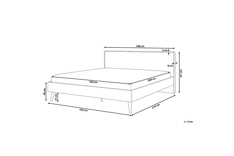 Purb kontinental seng 160x200 - Træ / natur - Møbler - Senge - Sengeramme & sengestel