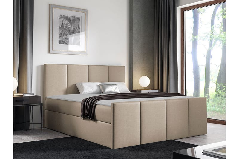 Ripon Sengeramme 180x200 cm - Beige - Møbler - Senge - Sengeramme & sengestel