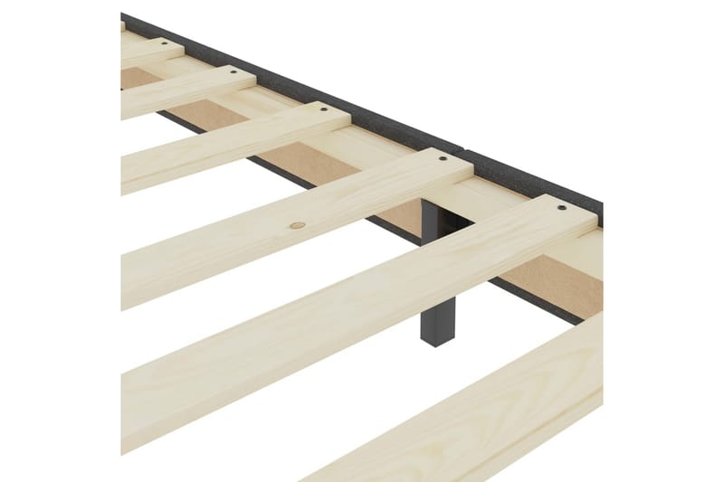 Seng Til Boxmadras 200x200 cm Stof Mørkegrå - Møbler - Senge - Sengeramme & sengestel