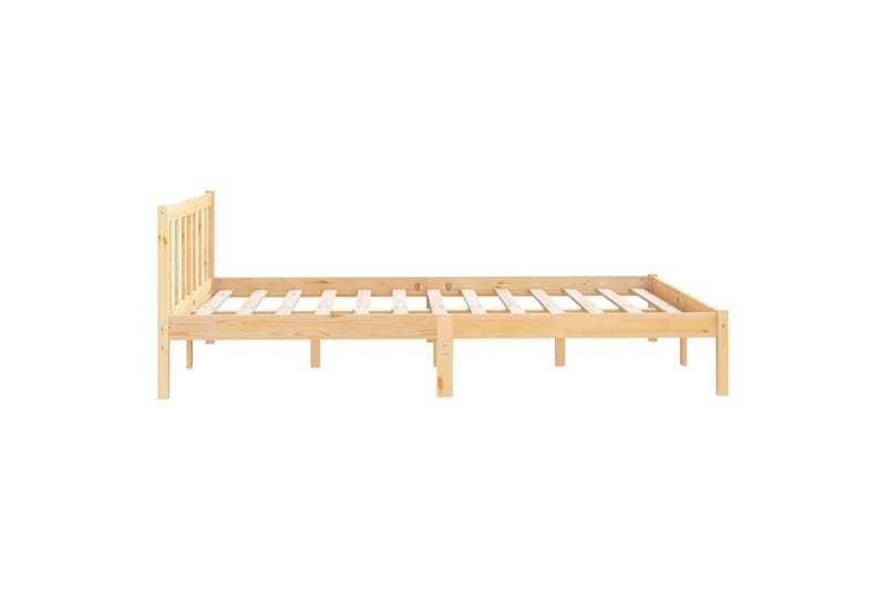 sengestel 120x190 cm UK Small Double massivt fyrretræ - Brun - Møbler - Senge - Sengeramme & sengestel