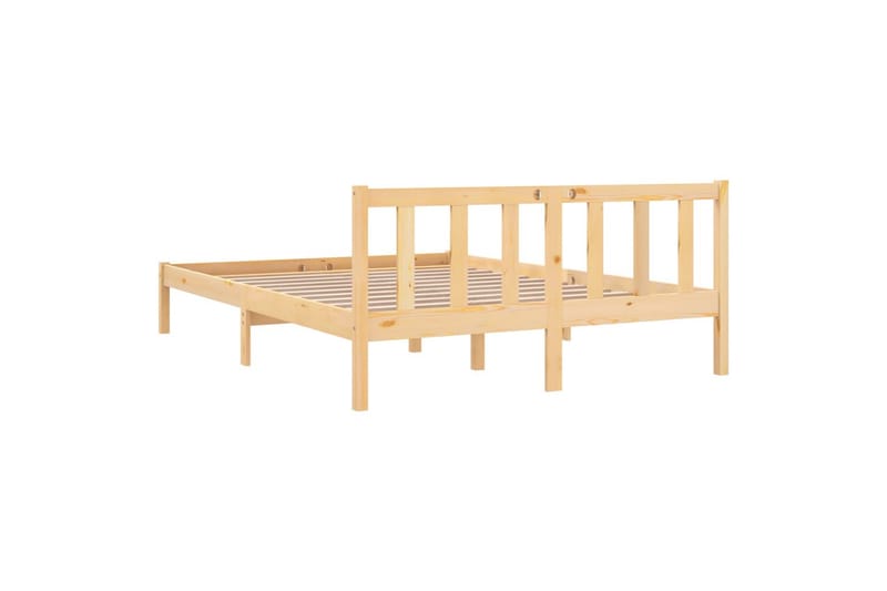 sengestel 120x190 cm UK Small Double massivt fyrretræ - Brun - Møbler - Senge - Sengeramme & sengestel