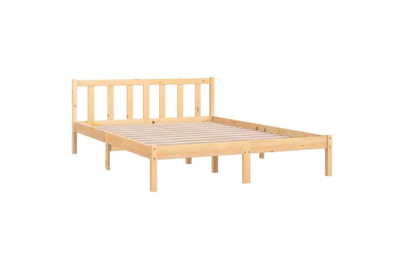 sengestel 120x190 cm UK Small Double massivt fyrretræ - Brun - Møbler - Senge - Sengeramme & sengestel