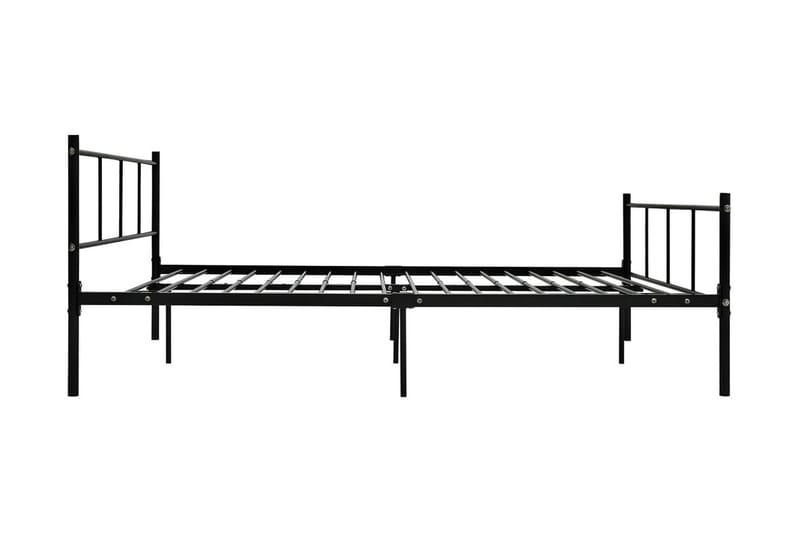 Sengestel 140X200 cm Metal Sort - Møbler - Senge - Sengeramme & sengestel