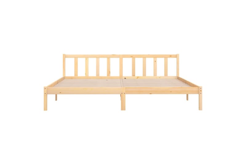 sengestel 180x200 cm UK Super King massivt fyrretræ - Brun - Møbler - Senge - Sengeramme & sengestel