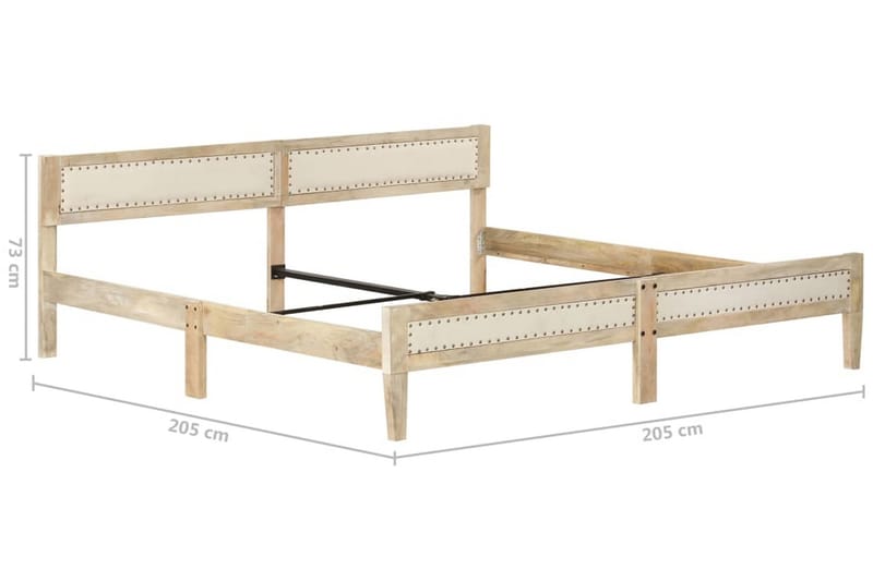 Sengestel 200 cm Massivt Mangotræ - Møbler - Senge - Sengeramme & sengestel