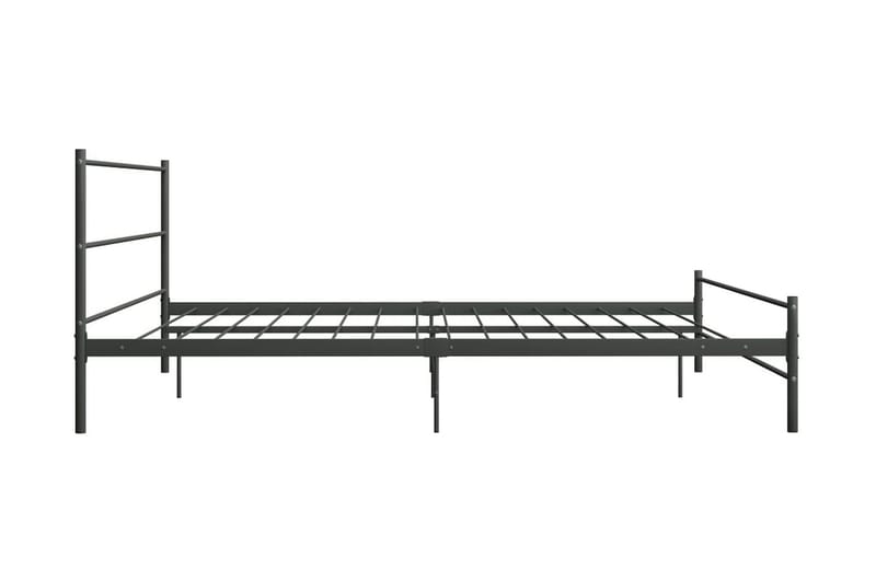 Sengestel 200 X 200 Cm Metal Grå - Grå - Møbler - Senge - Sengeramme & sengestel