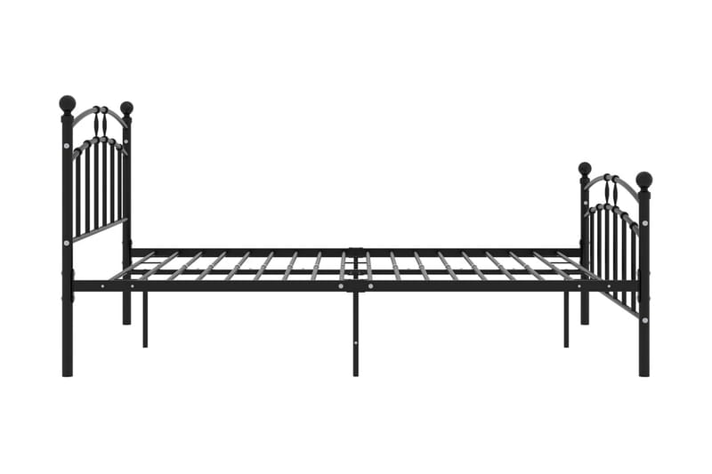 Sengestel 200x200 cm Metal Sort - Sort - Møbler - Senge - Sengeramme & sengestel