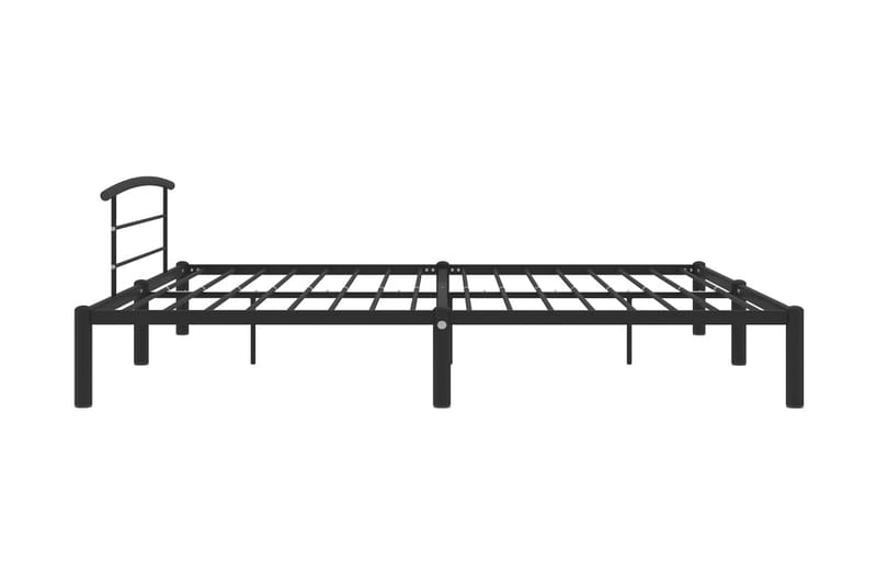 Sengestel 200x200 cm Metal Sort - Møbler - Senge - Sengeramme & sengestel