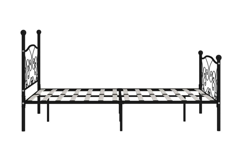 sengestel med lamelbund 120 x 200 cm metal sort - Sort - Møbler - Senge - Sengeramme & sengestel