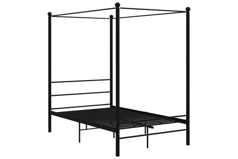 sengestel til himmelseng 120x200 cm metal sort - Sort - Møbler - Senge - Sengeramme & sengestel