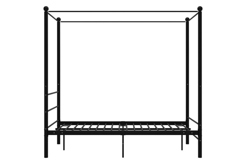 sengestel til himmelseng 120x200 cm metal sort - Sort - Møbler - Senge - Sengeramme & sengestel